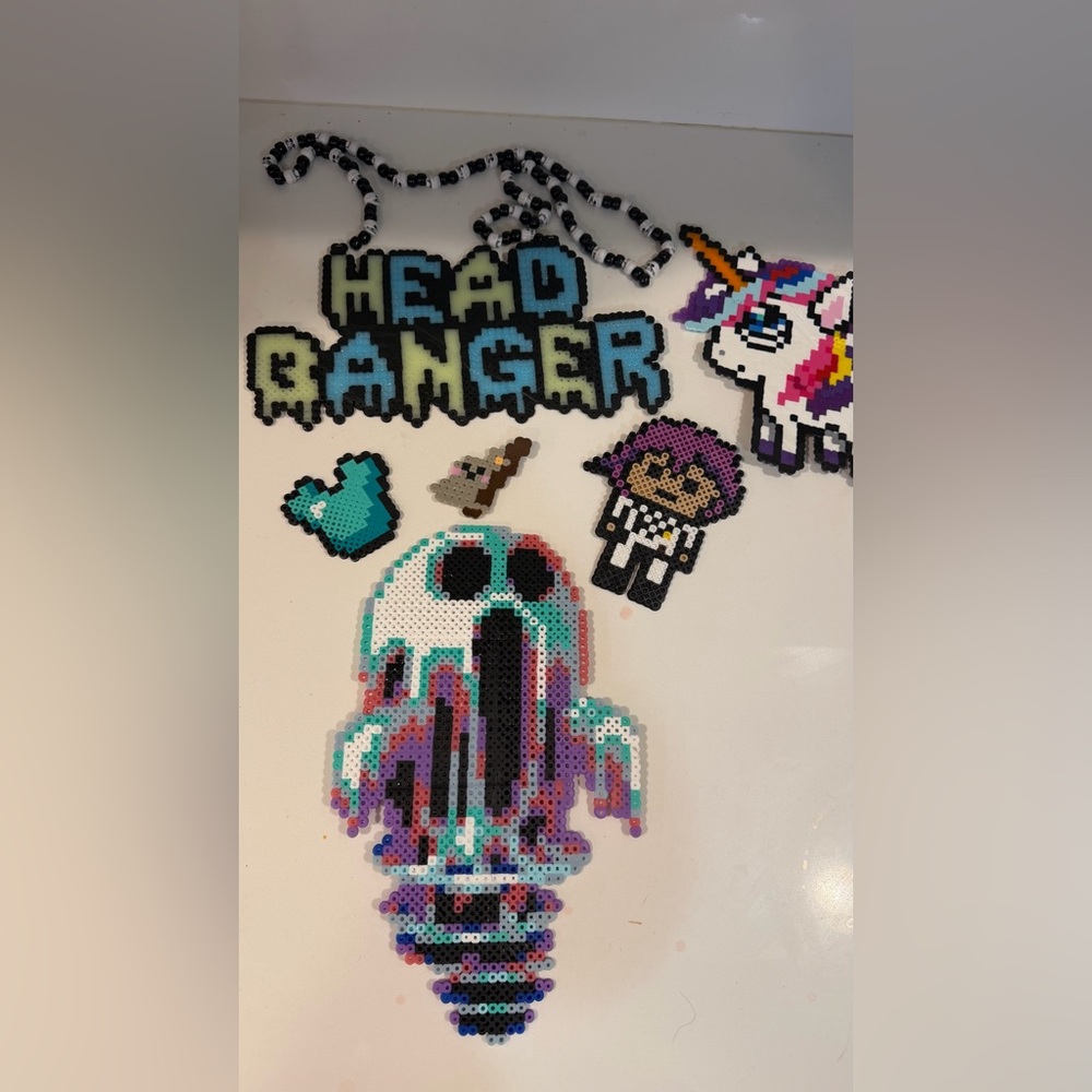 Rave Kandi Perler Necklace Lot of 6